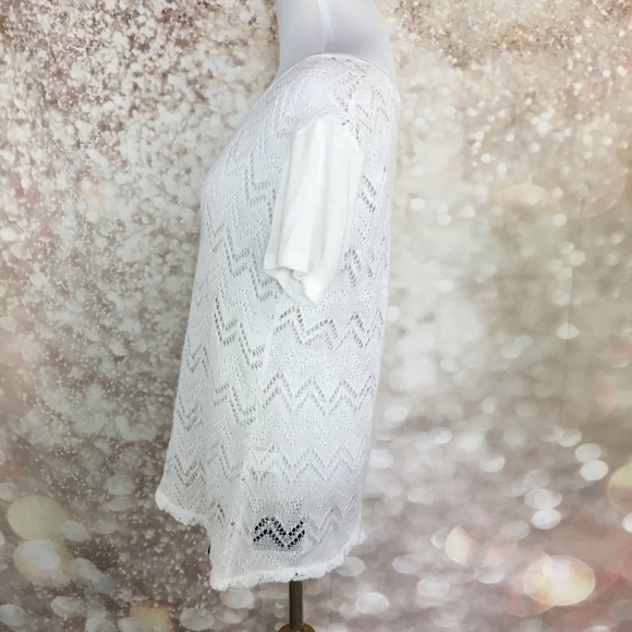 KROCHET KIDS KK INTL. Women's White Sweater M - Picture 3 of 7